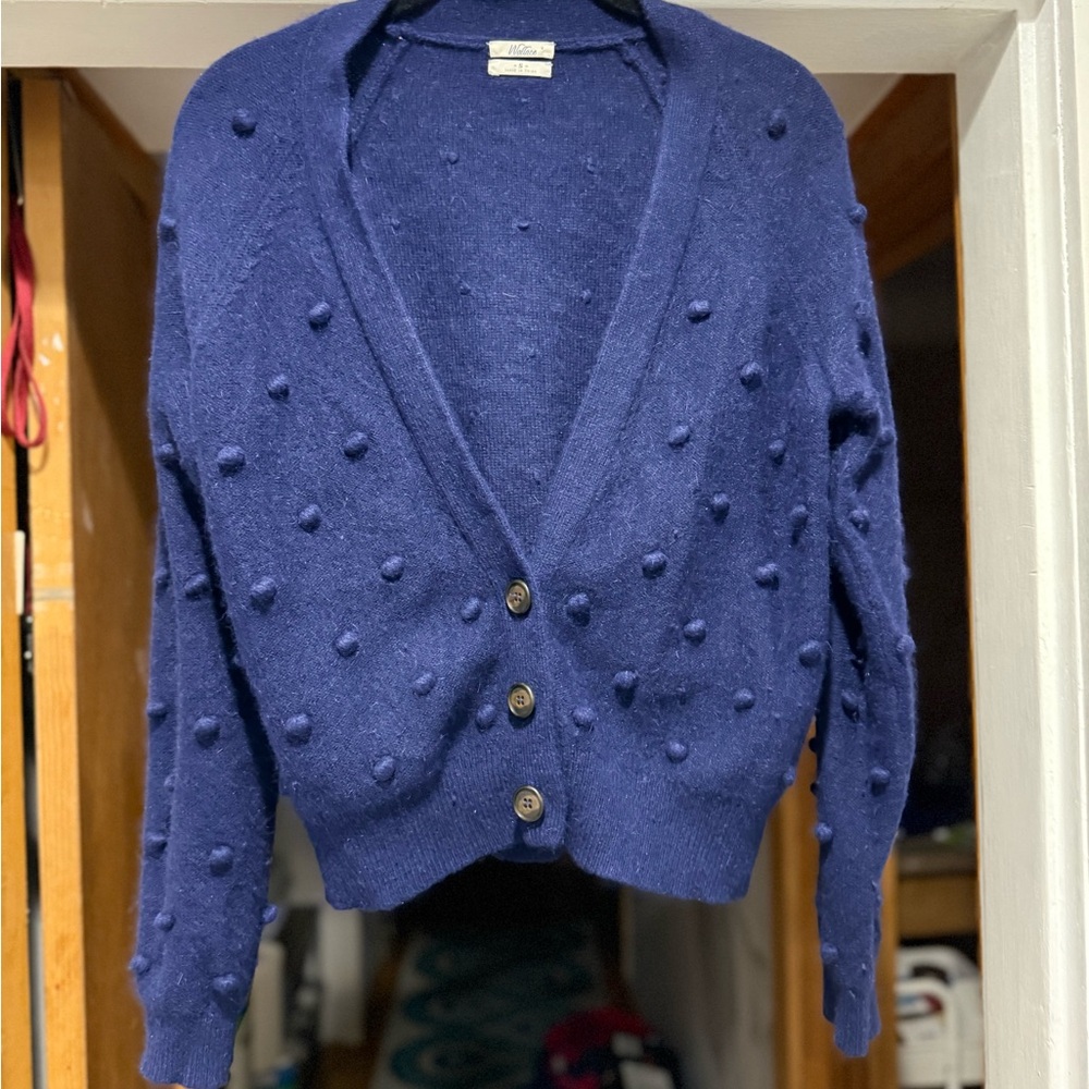 Lovely and luxuriously soft Wallace rabbit hair cardigan EUC